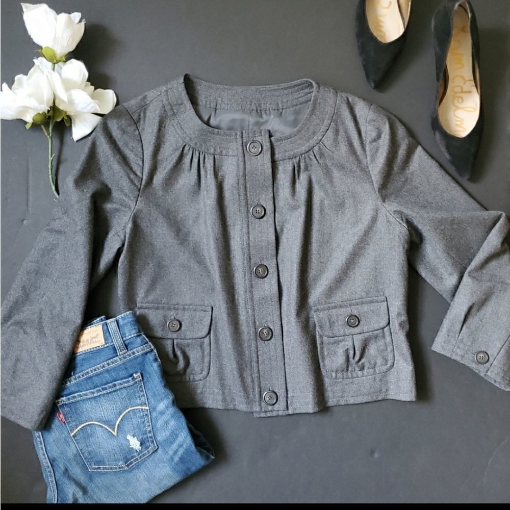 J.crew grey Wool Jacket - Picture 3 of 12